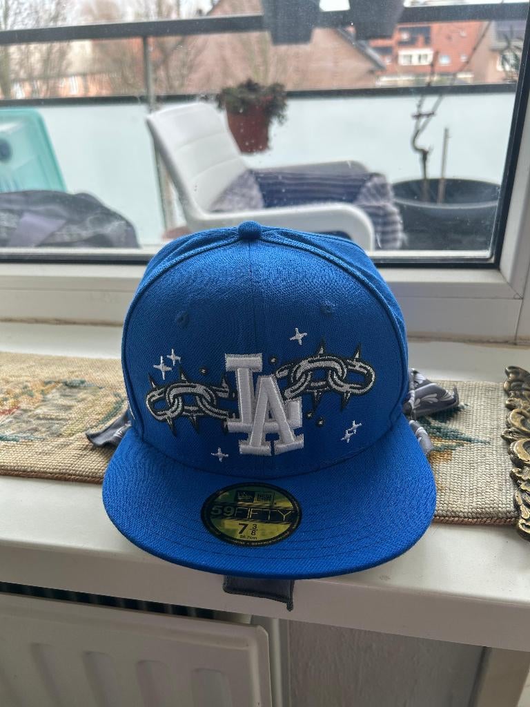 unieke LA cap / pet blauw, Nieuw, Ophalen of Verzenden, Pet, 58 of 59 cm (L, 7¼ of ⅜ inch)
