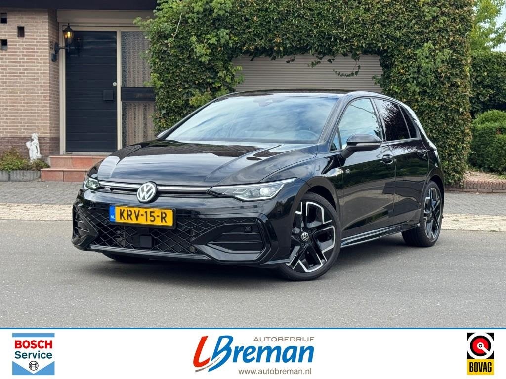 Volkswagen GOLF 8.5 1.5 TSi R-LINE DSG 150pk Matrix LED, 4 cilinders, Zwart, Bedrijf, Golf