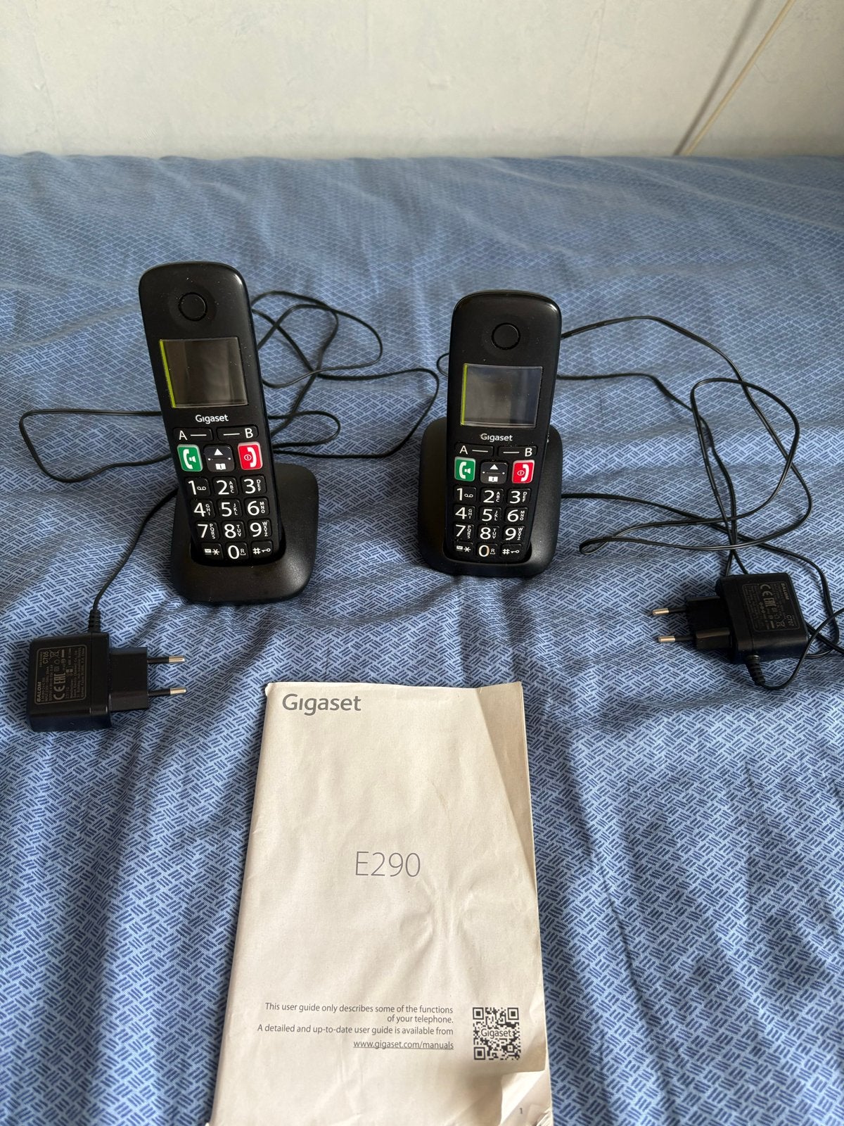 Gigaset E290 Vaste Telefoon met 2 Handsets, Telecommunicatie, Vaste telefoons | Handsets en Draadloos, Ophalen, Zo goed als nieuw