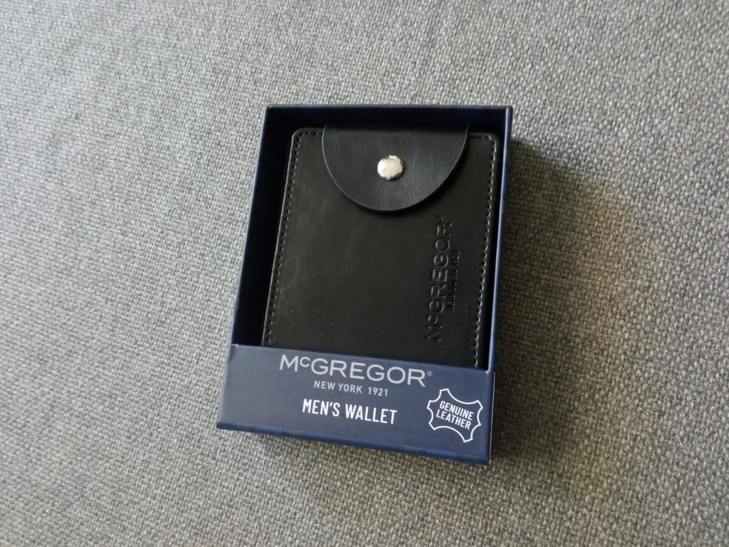 Mc Gregor portomonee zwart leer. NIEUW, Verzenden, Nieuw, Zwart, Leer