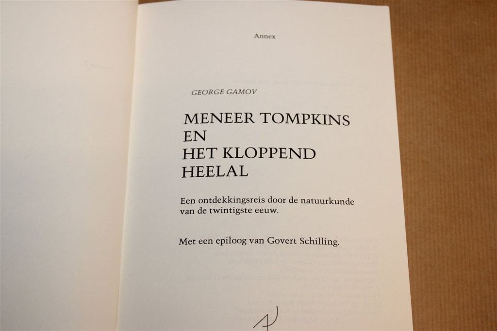 Meneer Tompkins — Natuurkunde van de 20e Eeuw, Ophalen of Verzenden, Gelezen, Natuurwetenschap