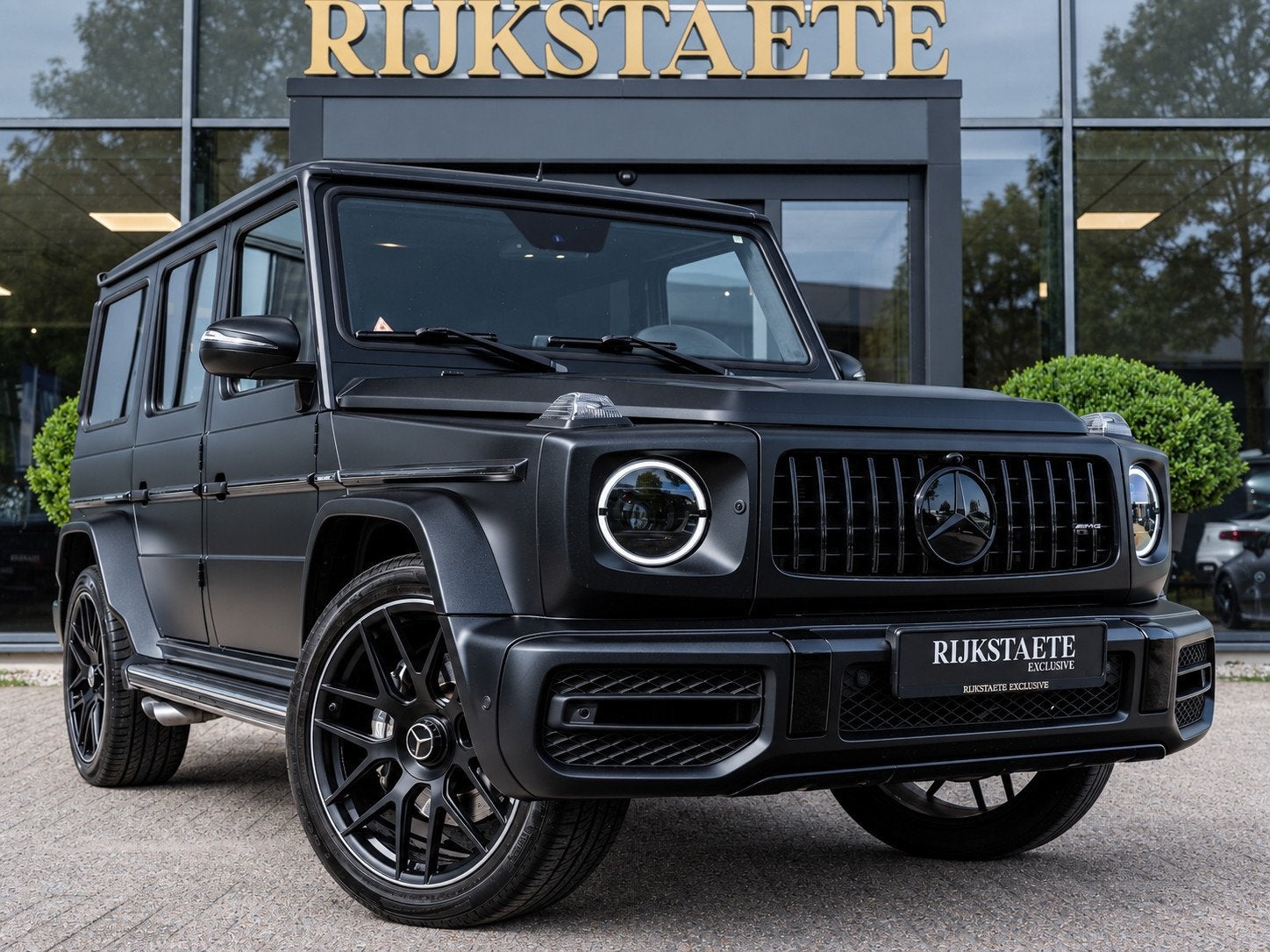 Mercedes G-klasse G63 AMG|PANO|MAT|MEMORY|H&K|22''|FACELIFT, Auto's, Automaat, Gebruikt, Zwart, Leder