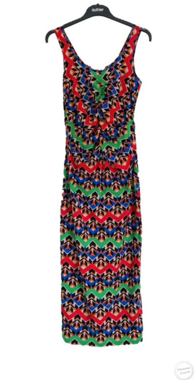 Mooie travelstof jurk van Studio Anneloes M, Maat 38/40 (M), Maroastraat 77 1060 LG Amsterdam, Meerkleurig, Ophalen of Verzenden