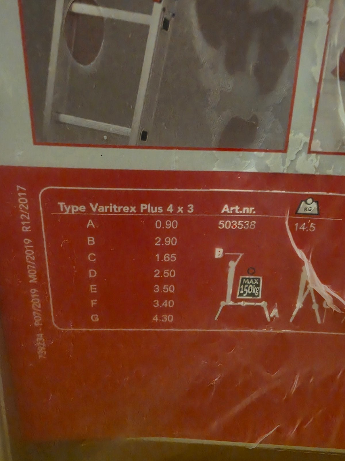 Altrex Varitrex Plus 4x3 Multifunctionele Vouwladder, Ophalen