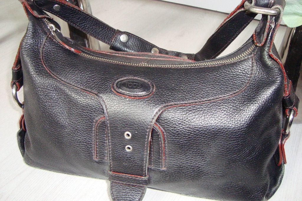 TODS ZWARTE LEDEREN TAS, Verzenden, Zo goed als nieuw, Zwart, Handtas