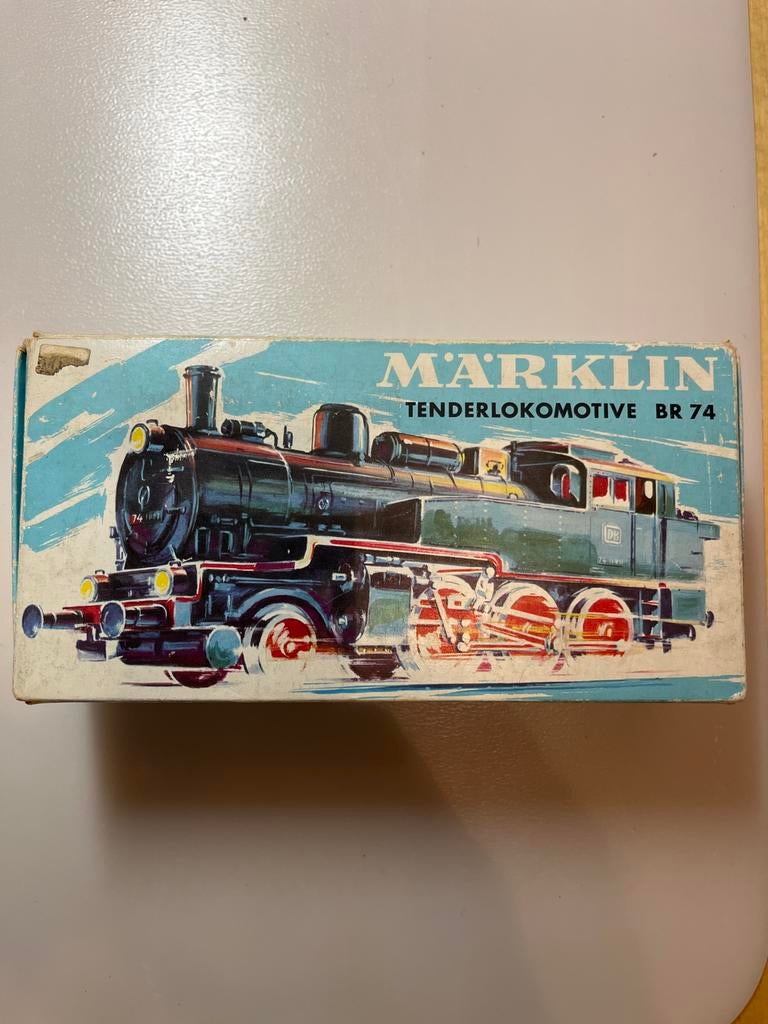 Märklin Tenderlocomotief BR 74 (3095) - Vintage, Hobby en Vrije tijd, Modeltreinen | H0, Wisselstroom, Gebruikt, Locomotief, Ophalen of Verzenden