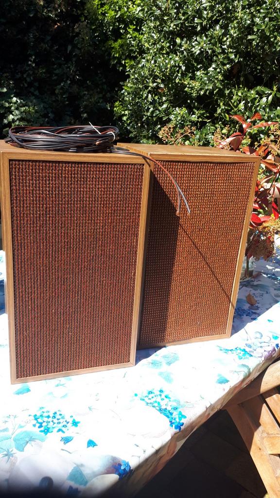 2 vintage speakers. Merk Scott, type S 15. Zolderopruiming., Audio, Tv en Foto, Luidsprekers, Ophalen, Overige merken