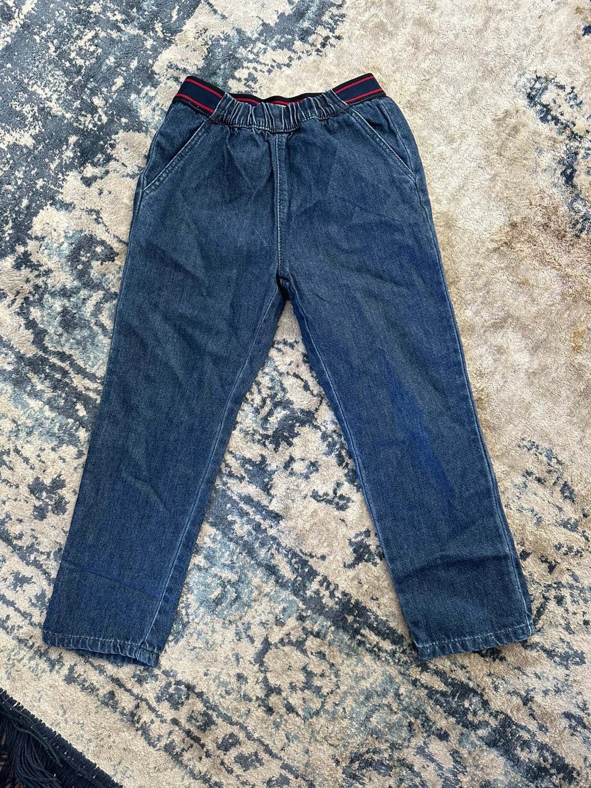 Nieuwe wide leg jeans elastische band Zara maat 122, Ophalen of Verzenden, Nieuw, Meisje, Broek