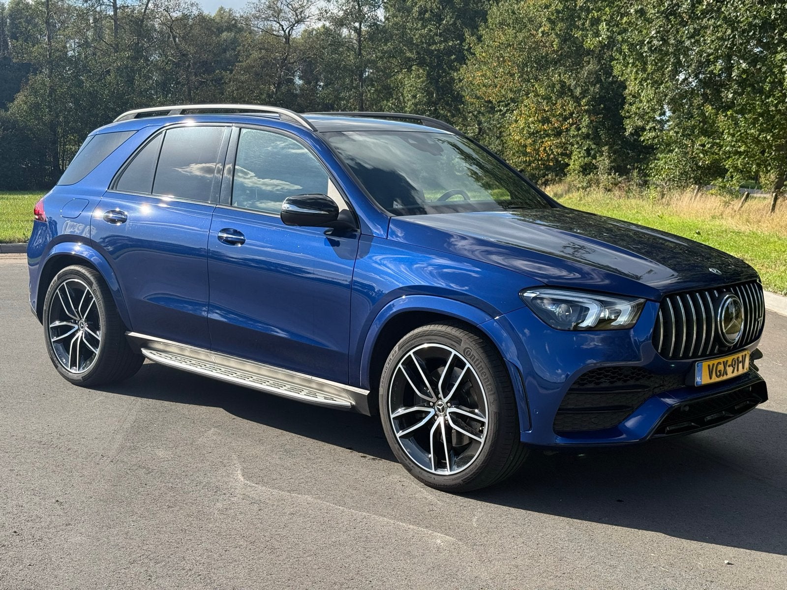 Mercedes-Benz Gle-klasse Gle400 4MATIC   91000km !!! NAP, Auto's, Automaat, 2925 cc, Blauw, 330 pk