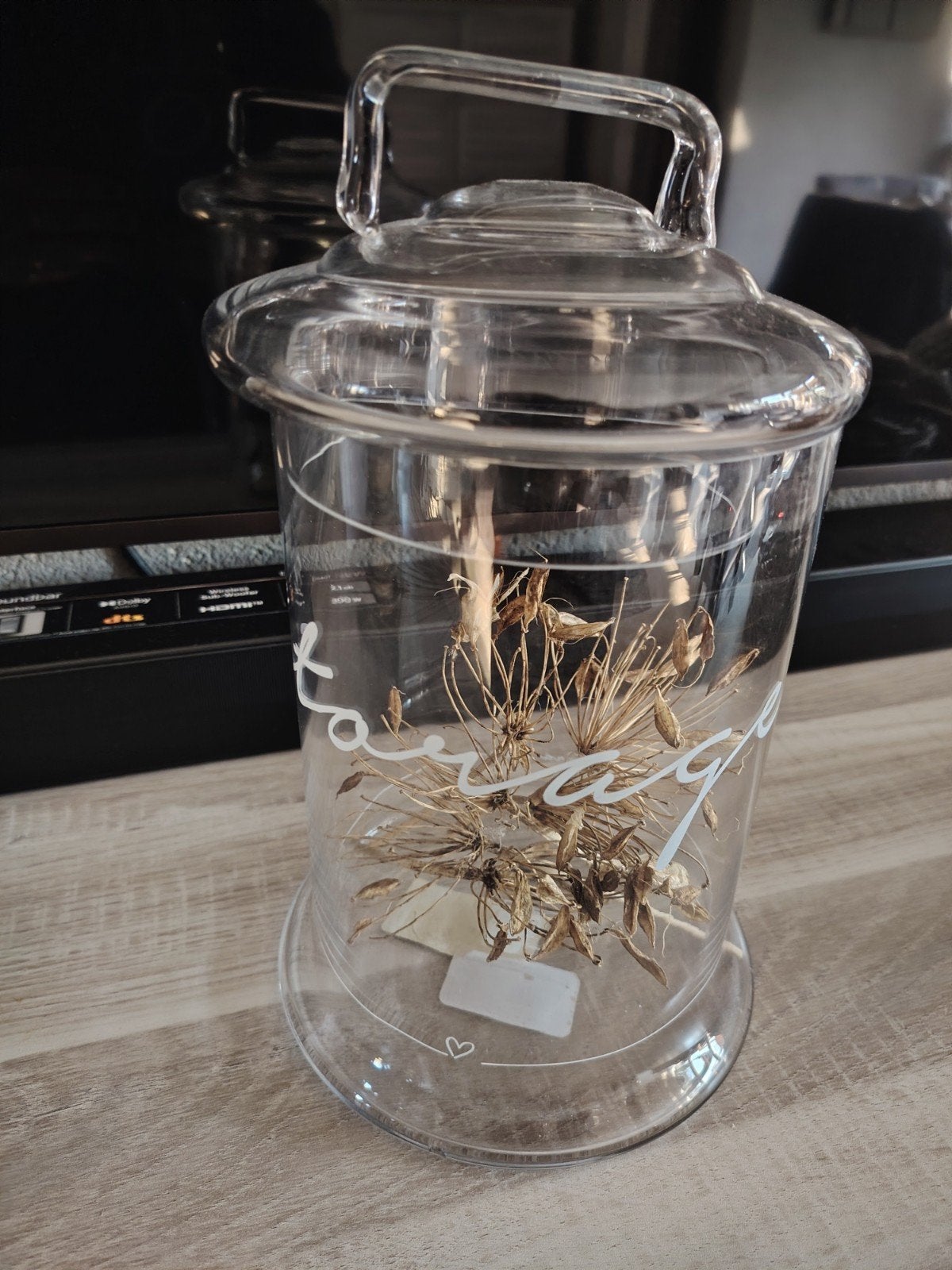 Riviera Maison Voorraadpot Glas met Handvat, Ophalen of Verzenden