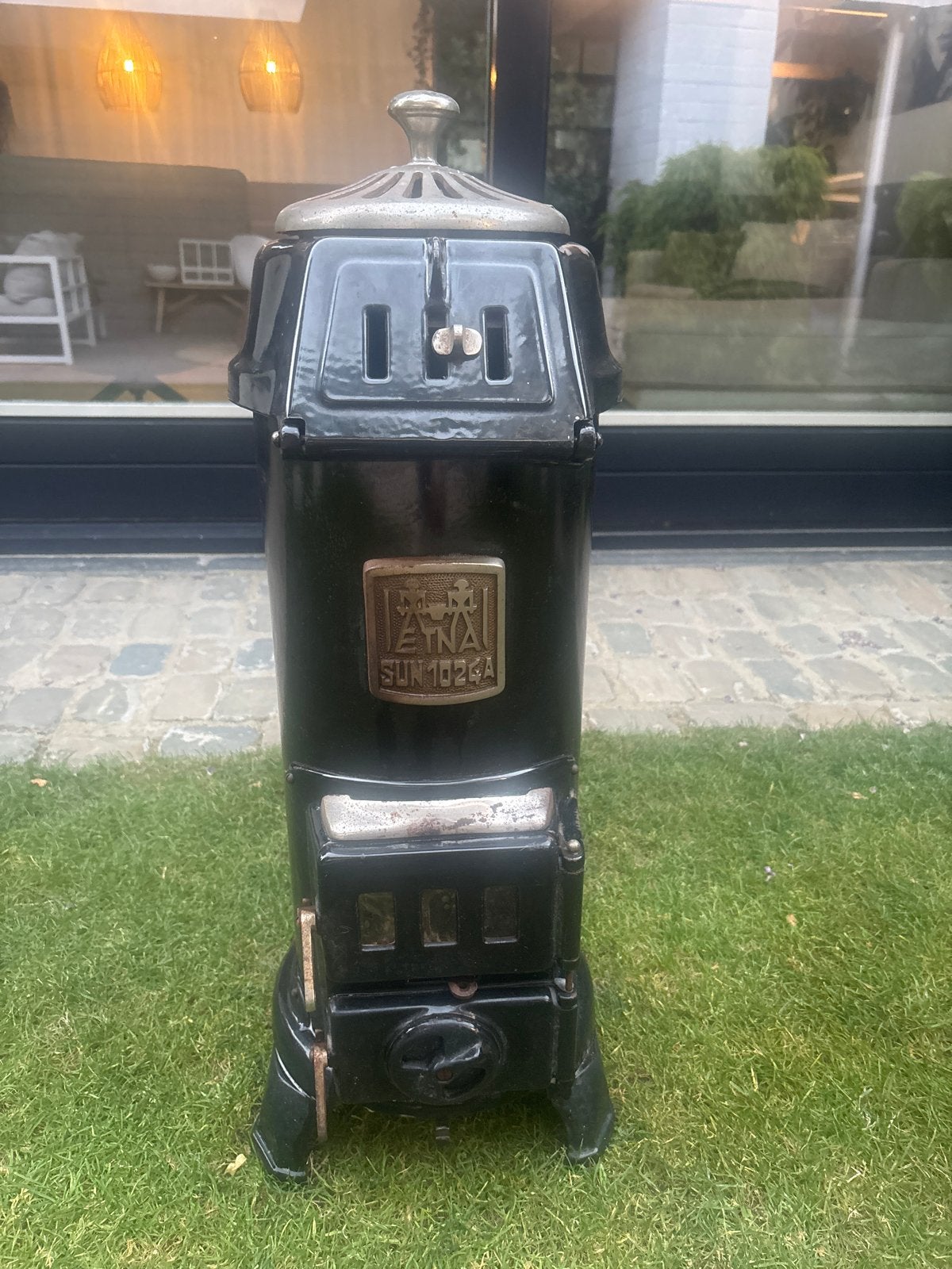 Vintage Etna SUN 1026A Kolenkachel - Opknapper, Huis en Inrichting, Kachels, Ophalen, Potkachel, Gebruikt, Overige brandstoffen