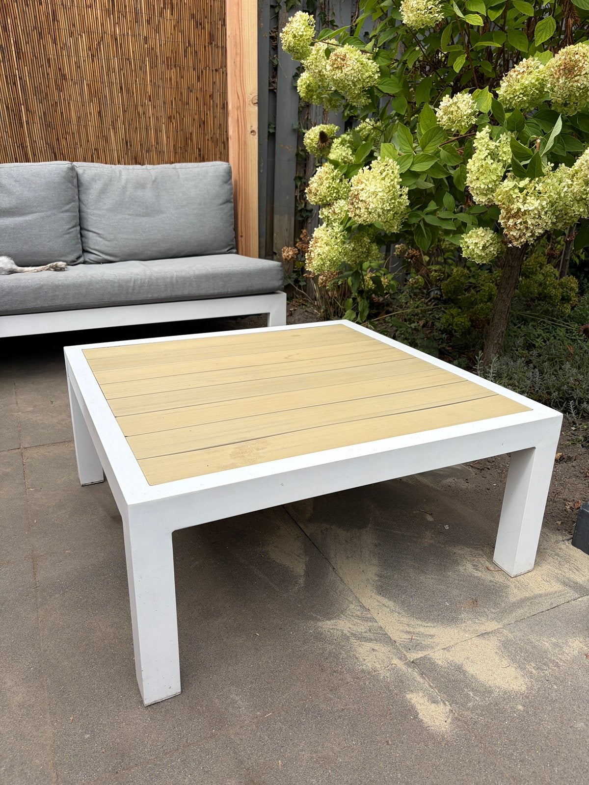 Strakke tuintafel, Ophalen, Gebruikt
