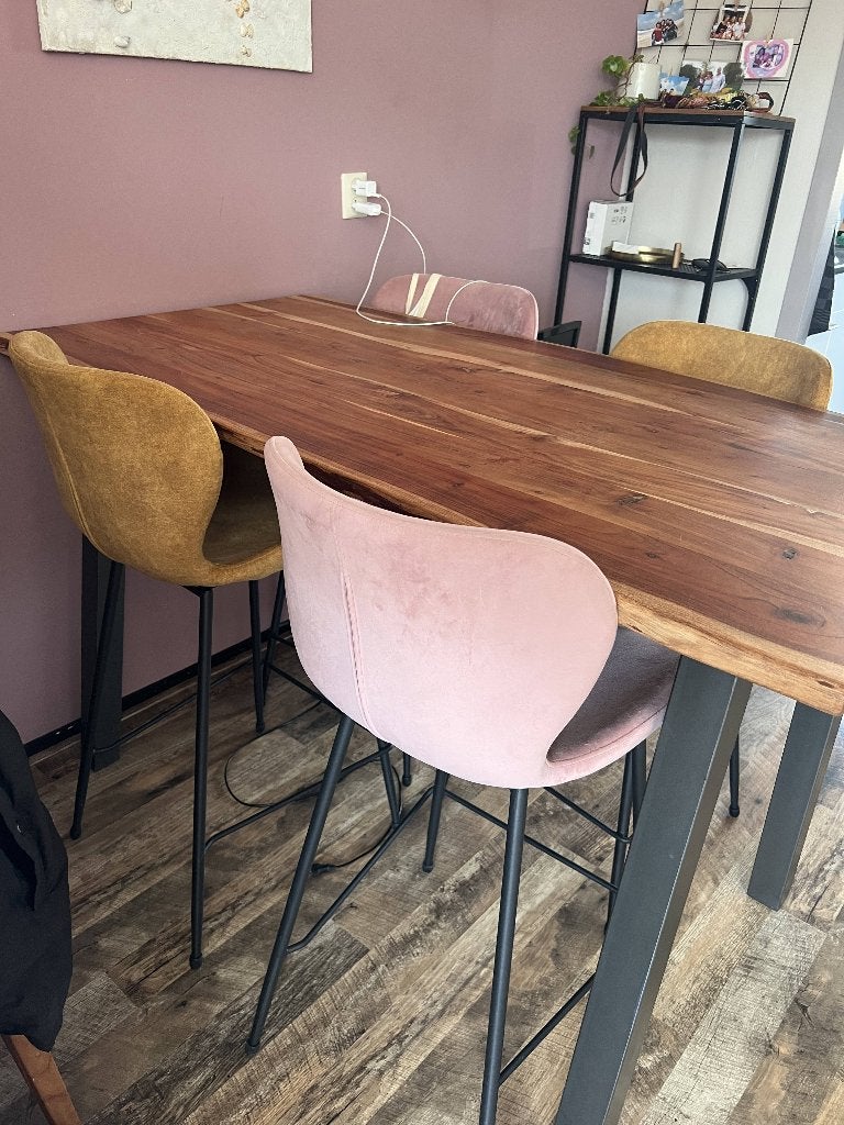 Bartafel en stoelen, Ophalen, 100 tot 150 cm, 50 tot 100 cm, Zo goed als nieuw