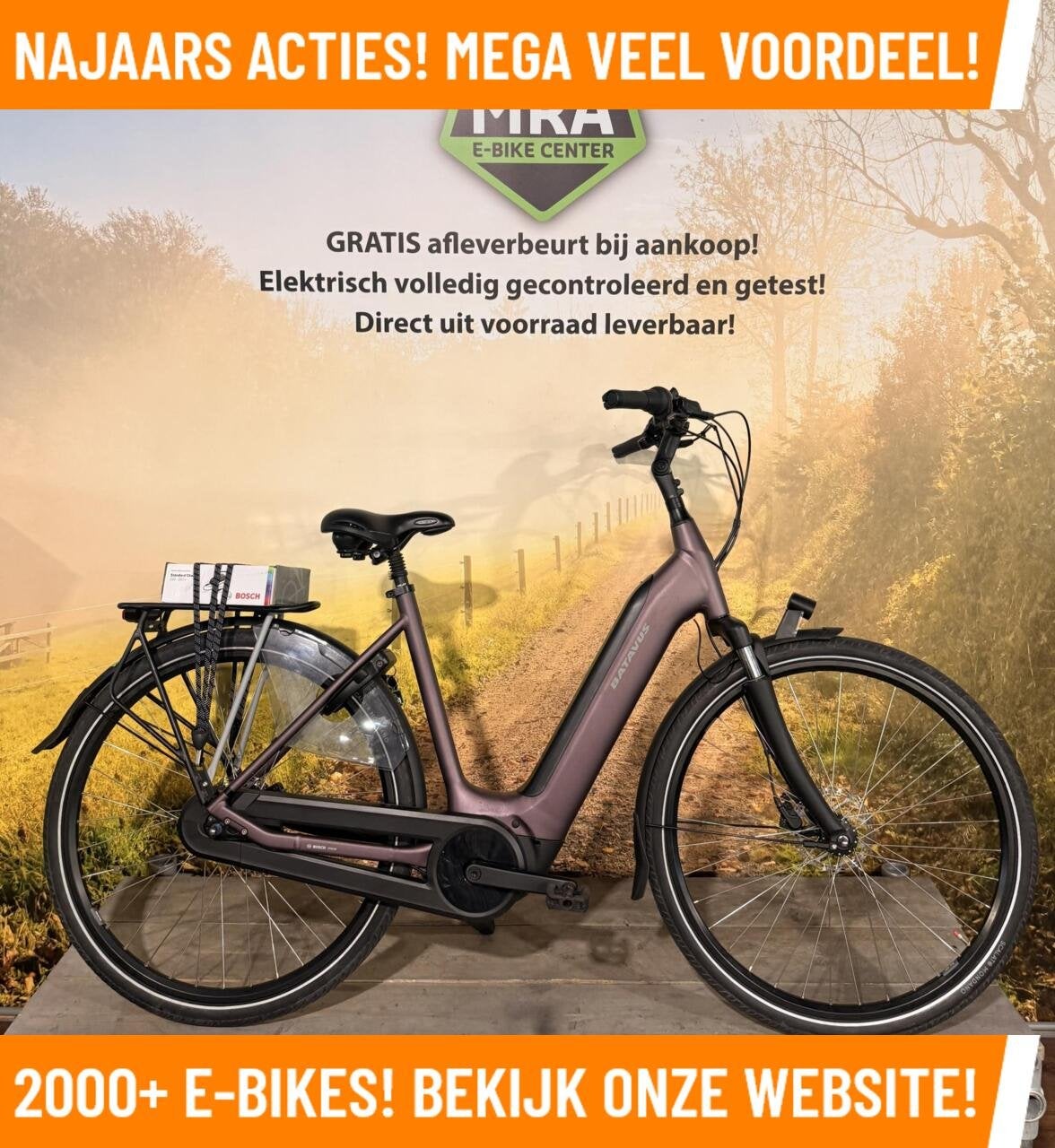 Batavus Finez elektrische fiets met Bosch middenmotor ebike!