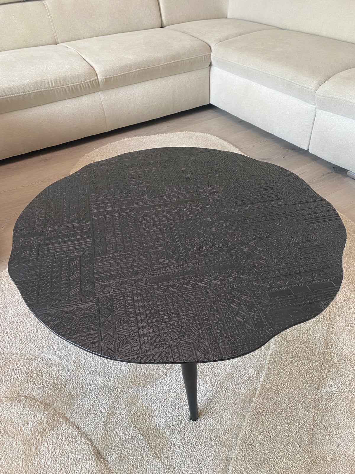 Foto 3 van Coco Maison Vica Salontafel Ø70cm Zwart - Nieuw in doos