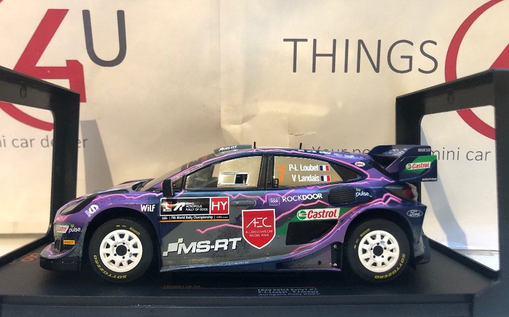 Ixo 1:18 Ford Puma Rally1 No.7, Rally Acropolis 2022 Loubet, Ophalen of Verzenden, Nieuw, Auto, Overige merken