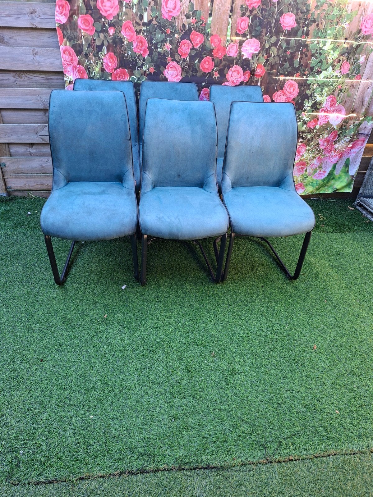 Mooie H&H eetkamerstoelen - Set van 6, Huis en Inrichting, Ophalen, Gebruikt, Overige kleuren, Metaal