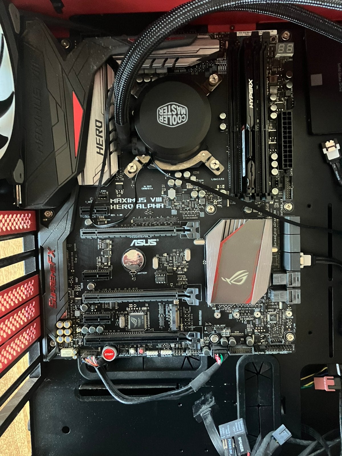 ASUS ROG Maximus VIII Hero Alpha + i7-6700K + gratis extra's, Ophalen, Gebruikt, Intel, DDR4