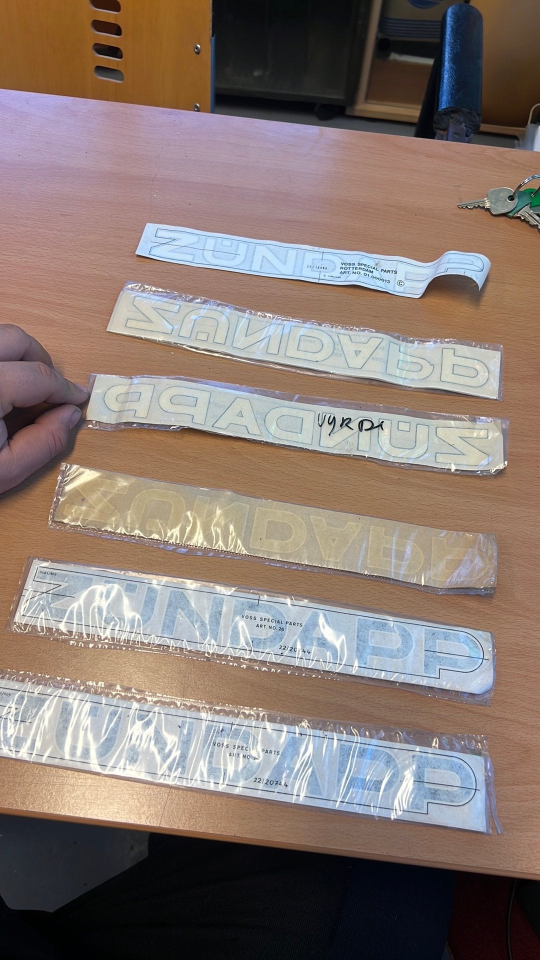Meerdere verpakkingen oldschool zundapp stickers, Fietsen en Brommers, Ophalen of Verzenden, Nieuw, Overige typen