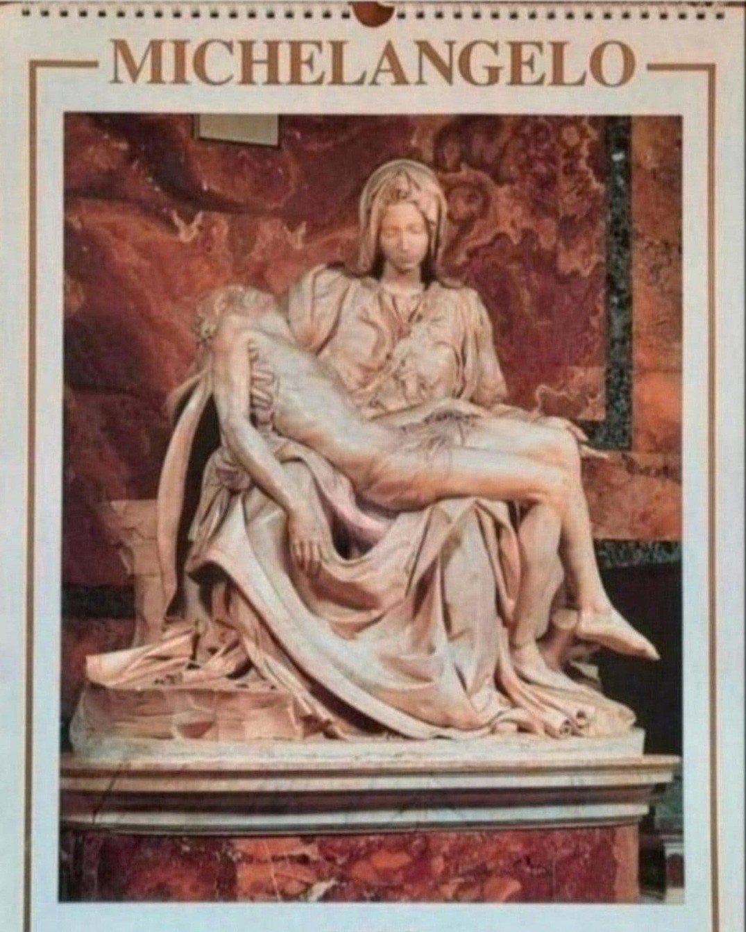 Kunstkalender MICHELANGELO sculpturen, Ophalen of Verzenden, Zo goed als nieuw