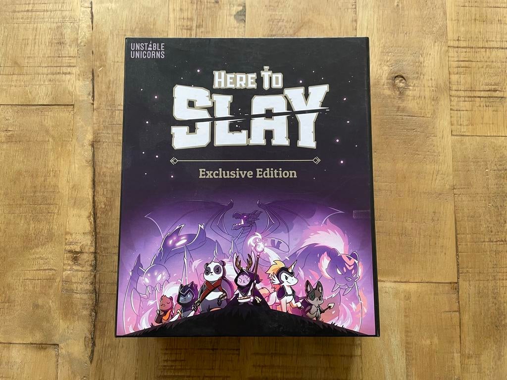 Here to slay kickstarter exclusive kaartspel, Een of twee spelers, Ophalen, Zo goed als nieuw