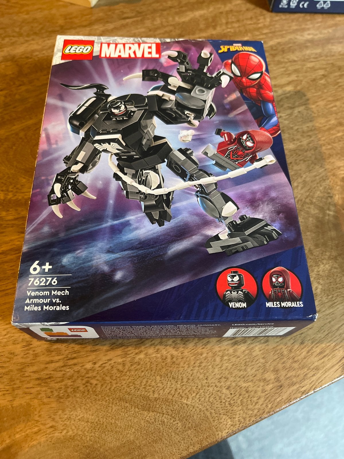 LEGO Marvel Venom Mech Armour vs. Miles Morales (76276), Ophalen of Verzenden, Nieuw