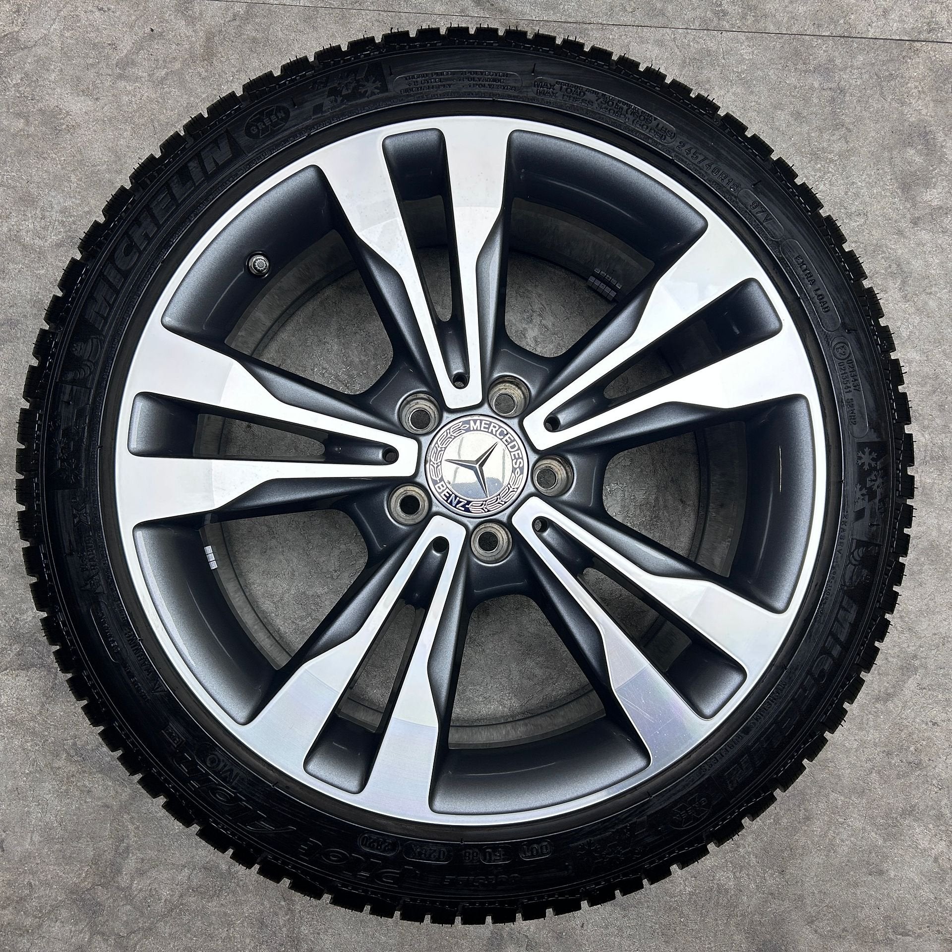 18 inch originele avantgarde velgen winterbanden MB C klasse, Auto-onderdelen, 18 inch, Gebruikt, -, -
