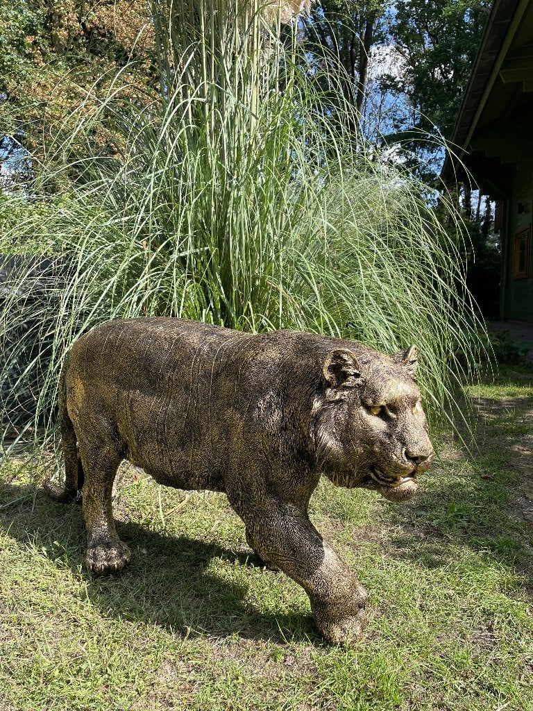 Tuinbeeld tijger, tuin, dierentuin, 140 cm, Ophalen, Nieuw, Kunststof, Dierenbeeld