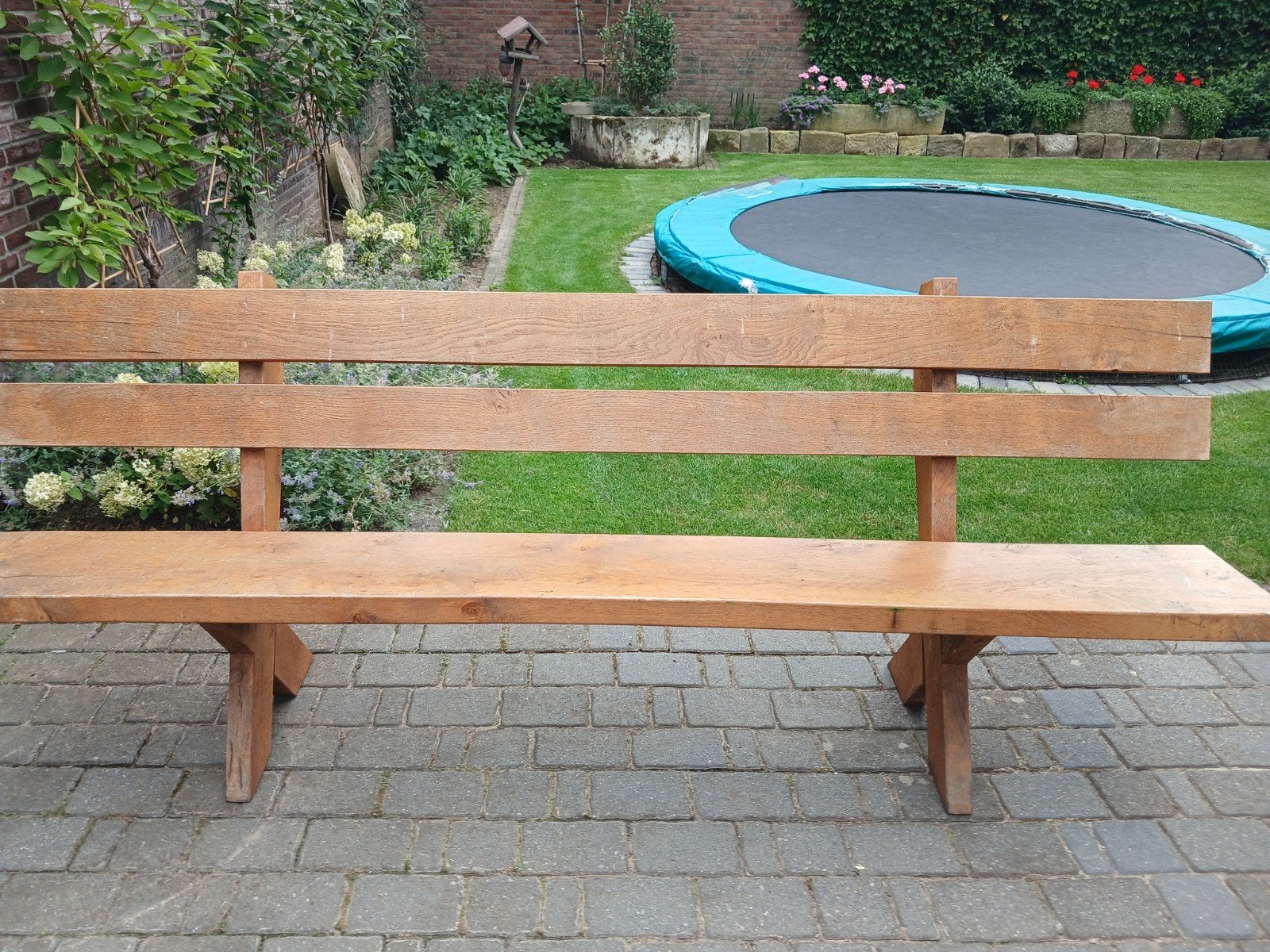 eiken  thuin  bank, Ophalen of Verzenden, Hout