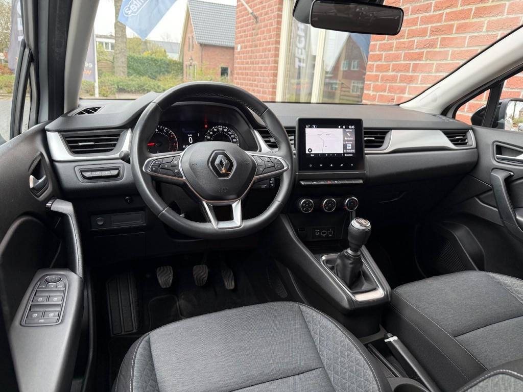 Renault Captur 1.0 TCe Bns Zen TREKHAAK / NAVI / AIRCO / CRU, Auto's, Renault, Stof, Gebruikt, Wit, Origineel Nederlands