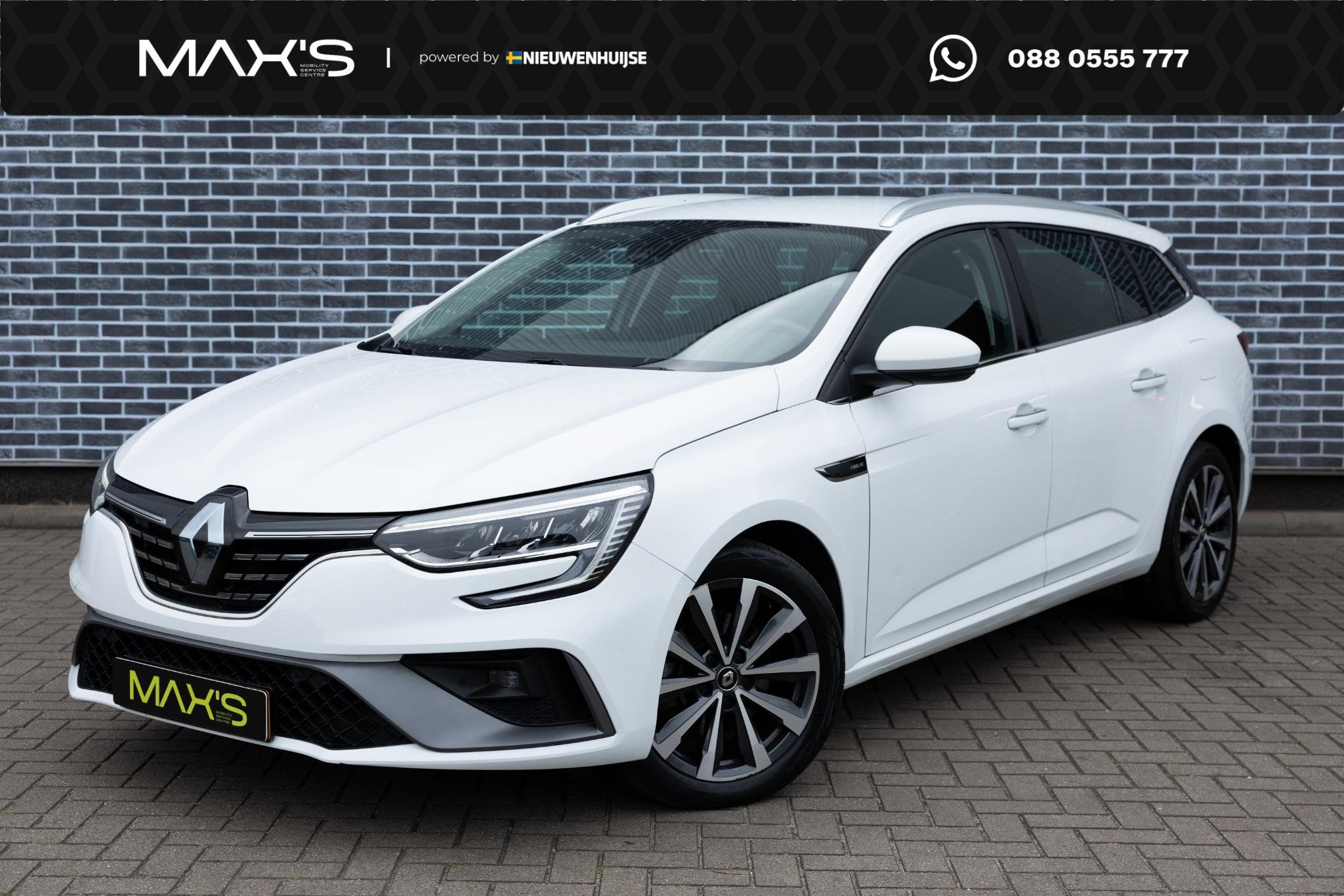 Renault Mégane Estate 1.6 Plug-In Hybrid 160 R.S. Line | Na, Stof, Gebruikt, 4 cilinders, Wit