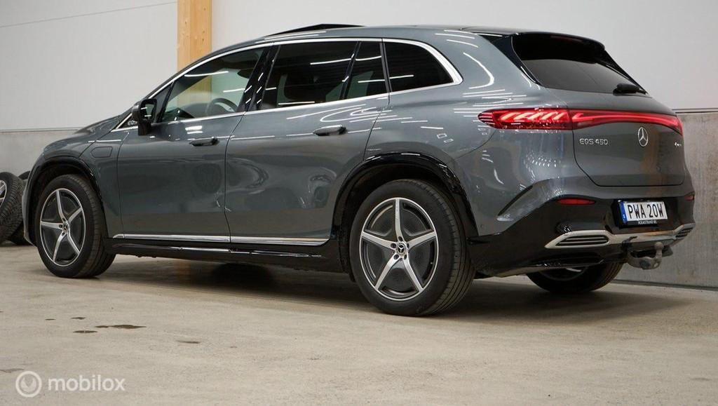 Mercedes EQS SUV 450 4MATIC AMG Line 108 kWh Premium Plus, Auto's, Automaat, Gebruikt, Verwarming stoelen achter, Leder