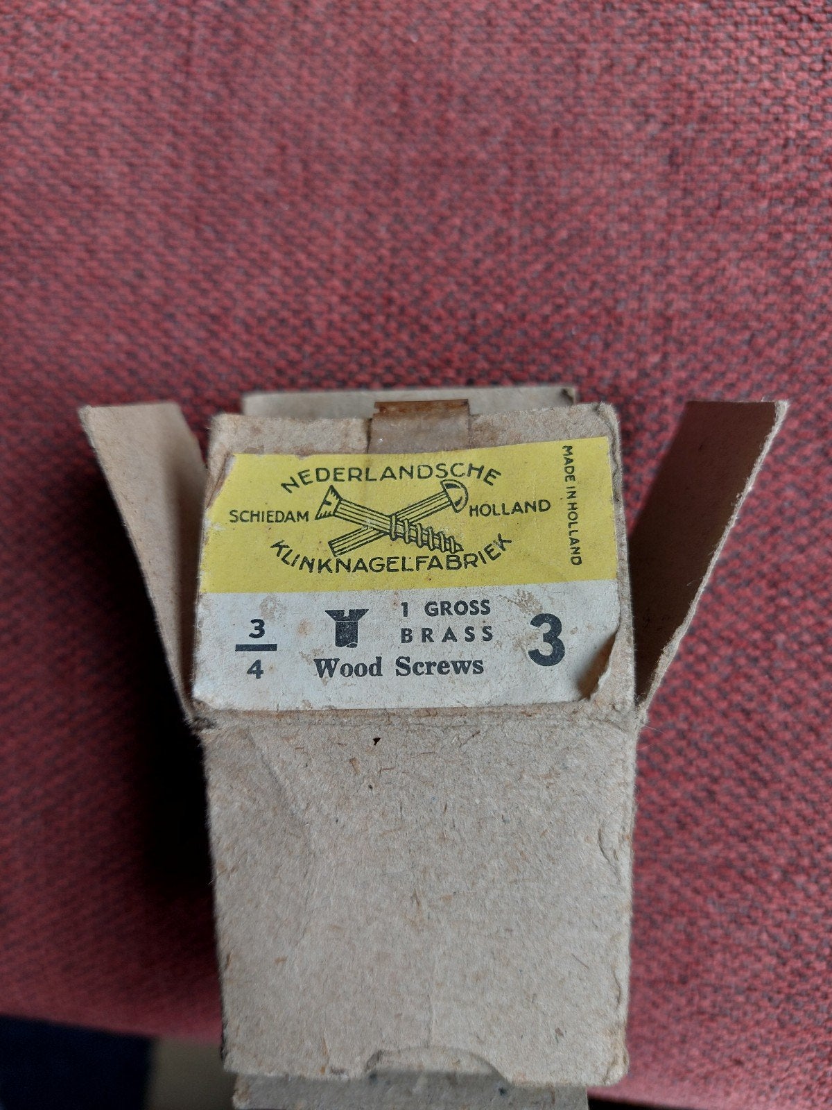 Vintage Messing Houtschroeven 29x, Ophalen of Verzenden