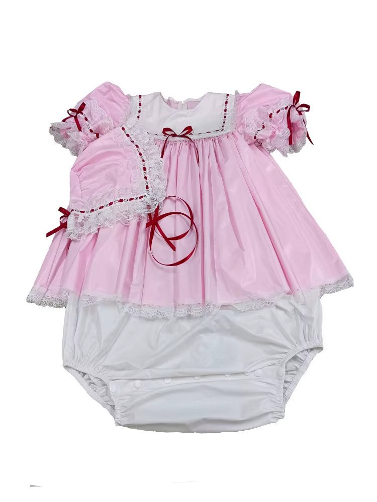 Roze heren sissy romper jurk met hoofdkapje, Kleding | Heren, Verzenden, Nieuw