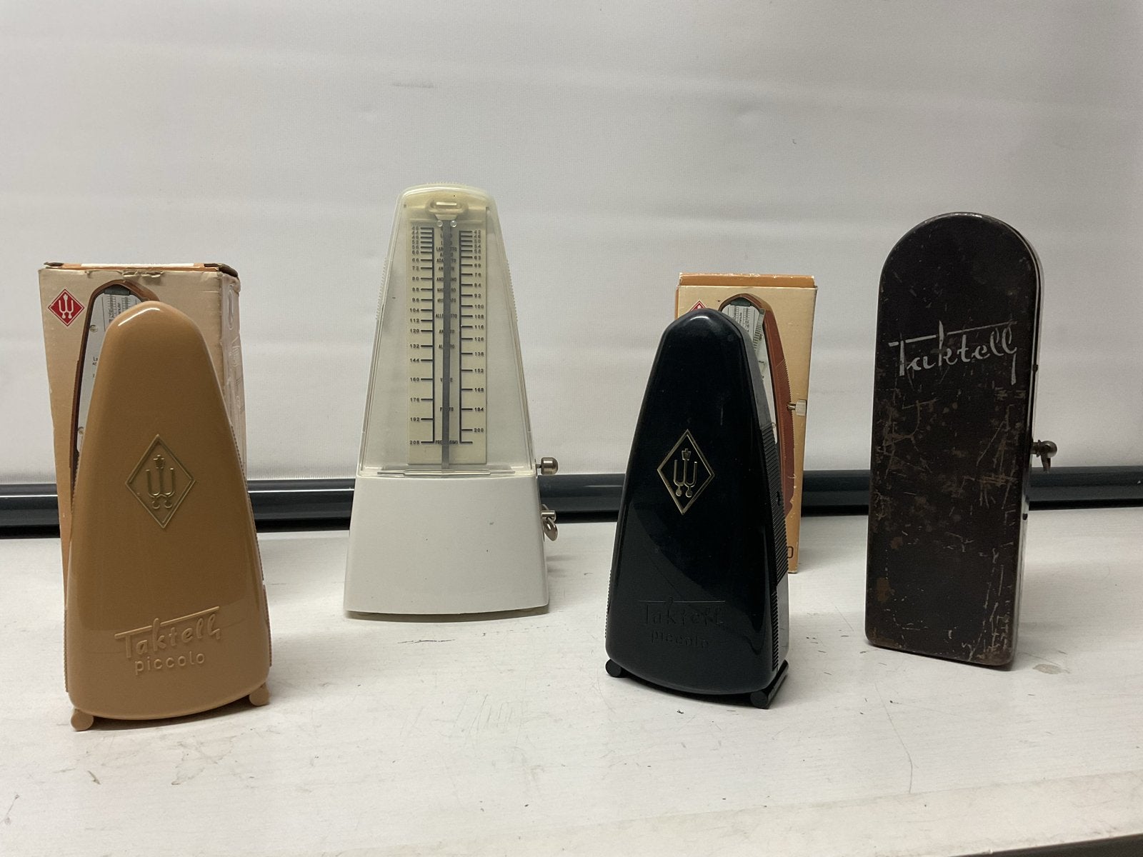 Vintage Wittner Taktell Metronomen Collectie - 5 Stuks