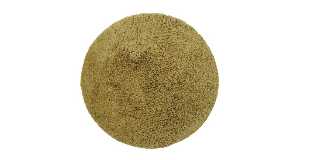by fonQ Fuzz Vloerkleed Ø 200 cm - Olijfgroen | Van €199, nu, Byfonq, Byfonq, Ophalen of Verzenden, 200 cm of meer
