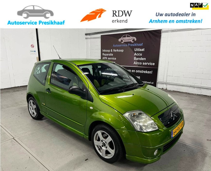Citroen C2 1.4i VTR SPORTSTOELEN / NAP / CRUISE CONTROL, Voorwielaandrijving, 450 kg, 4 cilinders, 4 stoelen