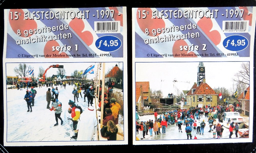 Ansichtkaarten-Elfstedentocht 1997, Verzamelen, Ophalen of Verzenden, 1980 tot heden, Nieuw, Overige onderwerpen