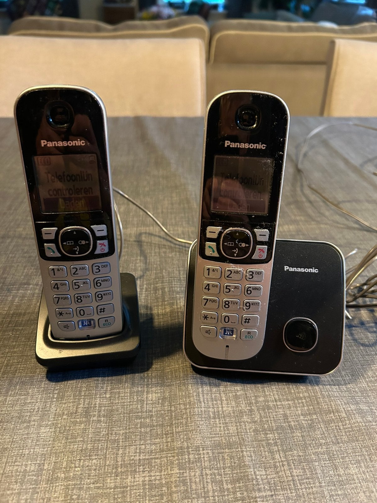 Panasonic telefoonset, Ophalen of Verzenden, Gebruikt, 2 handsets