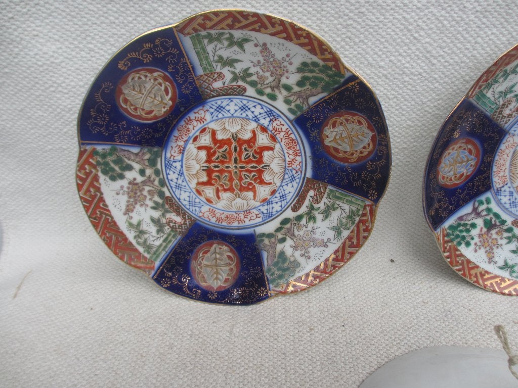DRIE Japanse Imari Arita Hizen borden [1868-1912], Antiek en Kunst, Ophalen of Verzenden