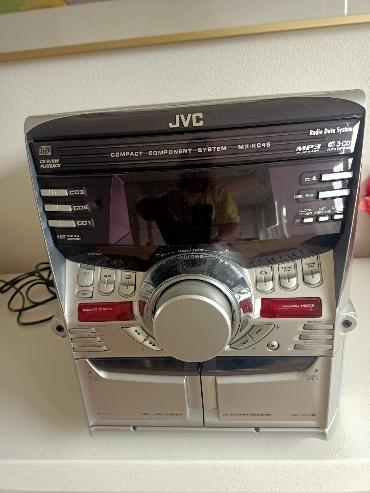 JVC  System MX-KC45 met speakers en afstands, Ophalen, Gebruikt, Cassettedeck, JVC