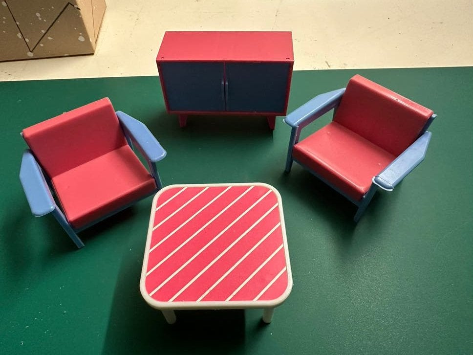 Poppenhuis zithoekje past ook in Lundby, Ophalen of Verzenden, Zo goed als nieuw, Poppenhuis