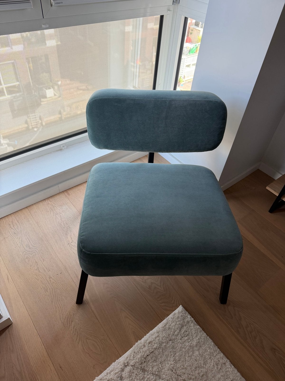 Studio Henk Ode Lounge Chair - Groenige kleur, Huis en Inrichting, Stoelen, Ophalen, Overige kleuren, Zo goed als nieuw, Eén