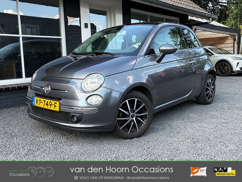 Fiat 500 1.2 PANODAK | AIRCO | NW APK | EL RAMEN | CENTR DV, Voorwielaandrijving, Euro 5, Gebruikt, 1242 cc