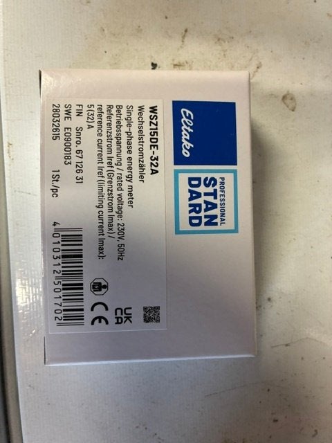 KWh meter 32A-230V, Ophalen of Verzenden, Nieuw, Overige typen