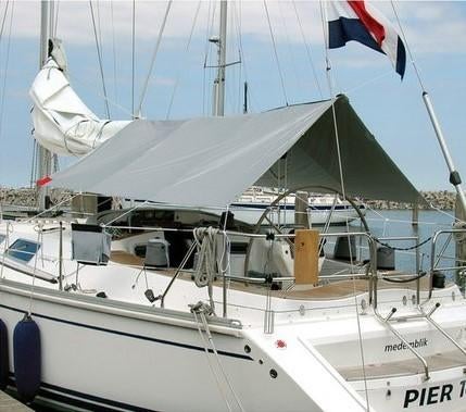 Blue performance giektent/zonnetent maat L, Ophalen of Verzenden, Zo goed als nieuw, Minder dan 15 m²
