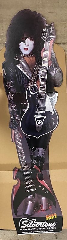 Silvertone KISS Paul Stanley Gitaar Display, Ophalen, Zo goed als nieuw, Pop, Beeldje of Miniatuur
