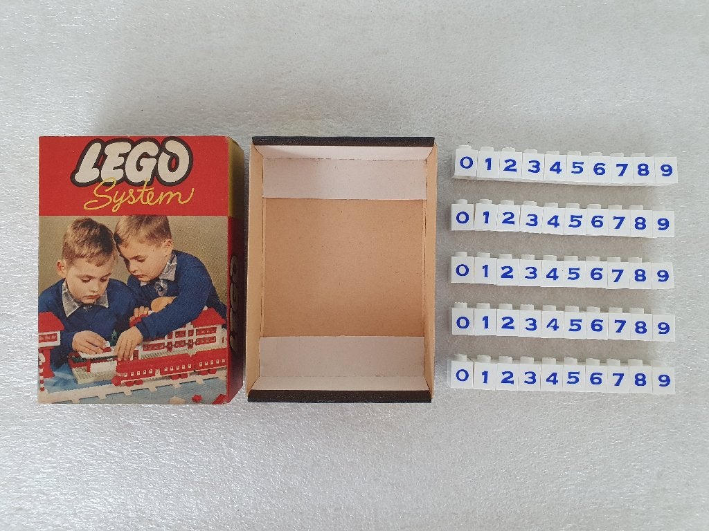 Lego System 237: Cijfers (in doos) (2), Gebruikt, Lego, Ophalen of Verzenden, Compleet