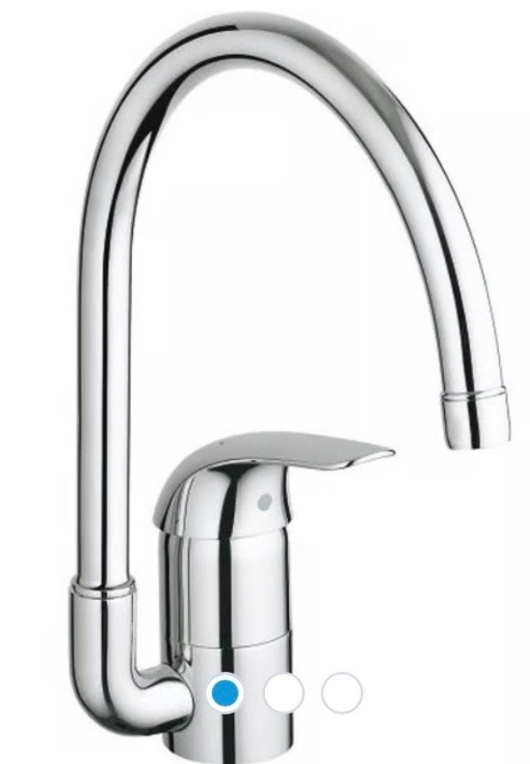 Grohe Euroeco Keukenkraan Chroom - Nieuw in doos, Ophalen, Nieuw, Chroom, Kraan