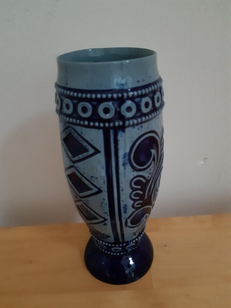 Blauw vaasje, Speicher vaasje, Ophalen of Verzenden, Zo goed als nieuw, Overige kleuren